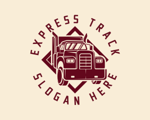 Freight Truck Delivery logo design