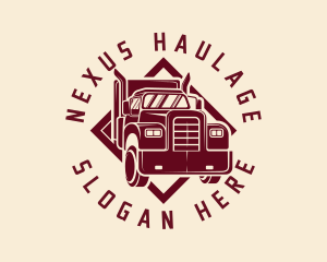 Freight Truck Delivery logo design