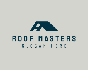 Roofing Roof Letter A  logo