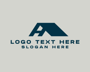 Roofing Roof Letter A  logo