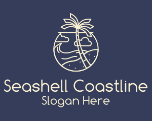 Tropical Seaside Summer Beach logo