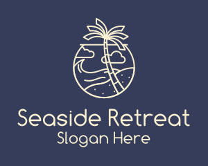 Tropical Seaside Summer Beach logo