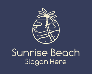 Tropical Seaside Summer Beach logo