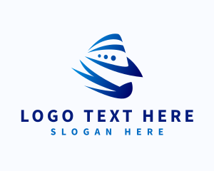 Minimalist Cruise Ship logo