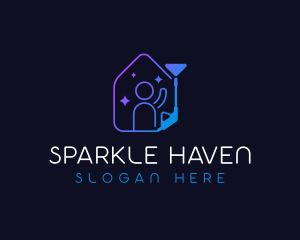 Sparkling Pressure Washer logo design