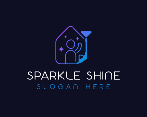 Sparkling Pressure Washer logo design