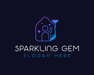 Sparkling Pressure Washer logo design