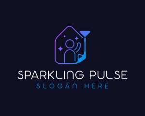 Sparkling Pressure Washer logo design