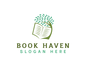 Book Tree Learning Book logo design