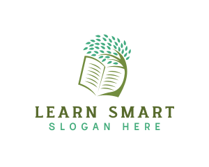 Book Tree Learning Book logo design