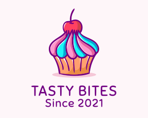 Sweet Cherry Cupcake logo design