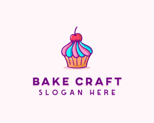 Sweet Cherry Cupcake logo design