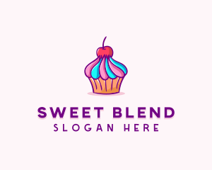 Sweet Cherry Cupcake logo design