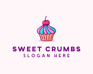 Sweet Cherry Cupcake logo design