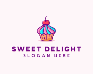 Sweet Cherry Cupcake logo design