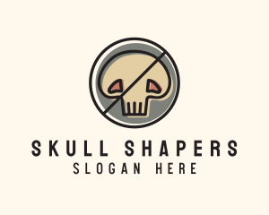 Scary Skull Skeleton logo