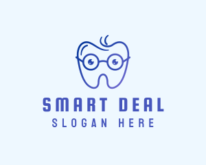 Smart Eyeglass Tooth logo design