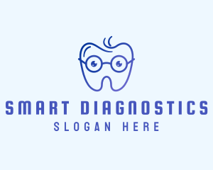 Smart Eyeglass Tooth logo design