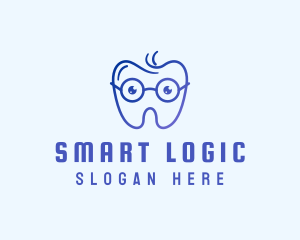 Smart Eyeglass Tooth logo design