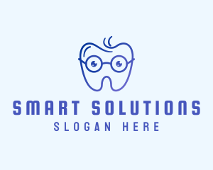 Smart Eyeglass Tooth logo design