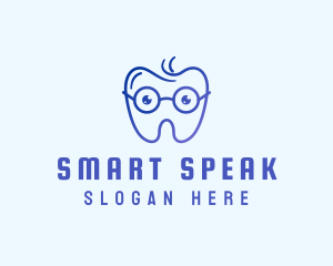 Smart Eyeglass Tooth logo design