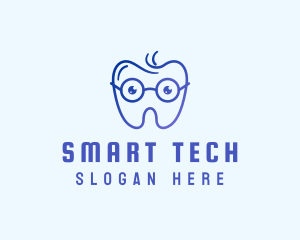 Smart Eyeglass Tooth logo design