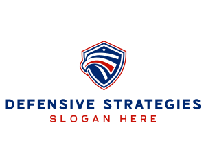 Security Eagle Defense Shield  logo design