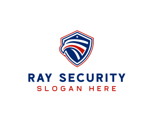 Security Eagle Defense Shield  logo design