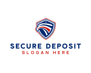 Security Eagle Defense Shield  logo design