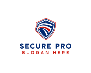 Security Eagle Defense Shield  logo design