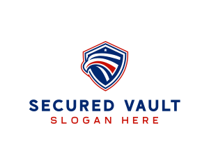 Security Eagle Defense Shield  logo design