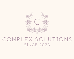 Carnation Flower Natural Gardening logo design