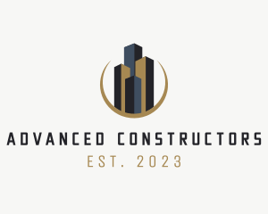 Construction Tower Building logo design