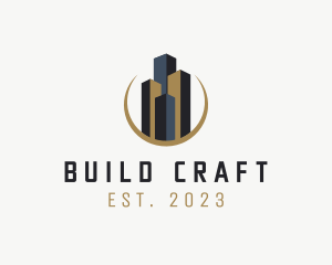 Construction Tower Building logo design