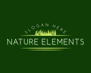 Nature Grass Landscaping logo design