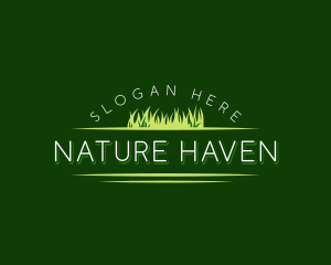 Nature Grass Landscaping logo design