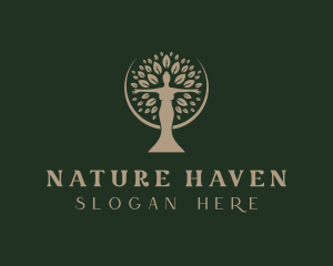 Nature Woman Tree logo design