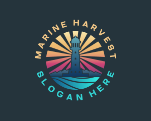 Lighthouse Marine Port logo design