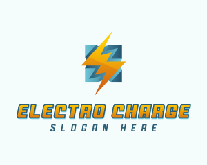 Lightning Bolt Charge logo design