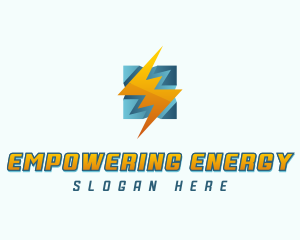 Lightning Bolt Charge logo design