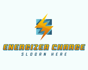 Lightning Bolt Charge logo design