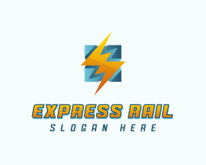 Lightning Bolt Charge logo design