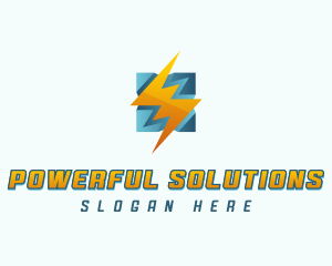 Lightning Bolt Charge logo design