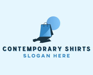 Shirt Shopping Bag Apparel logo design