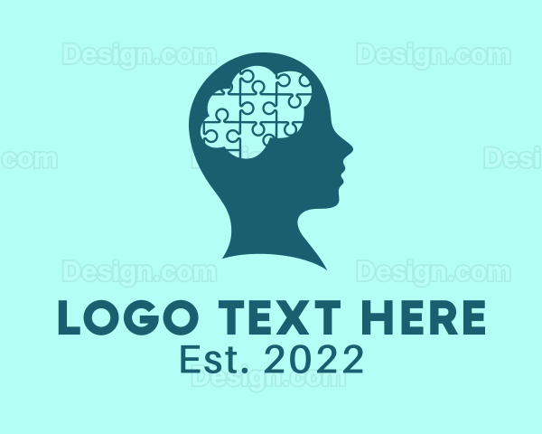 Brain Puzzle Psychology Logo