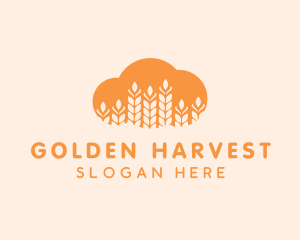 Agricultural Grains Cloud logo design