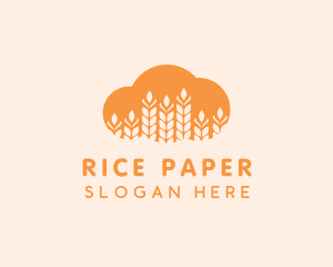 Agricultural Grains Cloud logo design