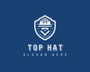 Engineering Construction Hat logo design