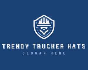 Engineering Construction Hat logo design