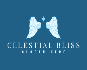 Spiritual Angel Wings logo design